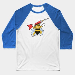 Bee at Darts with Dart Baseball T-Shirt